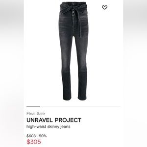 Ben Taverniti skinny high rise jeans